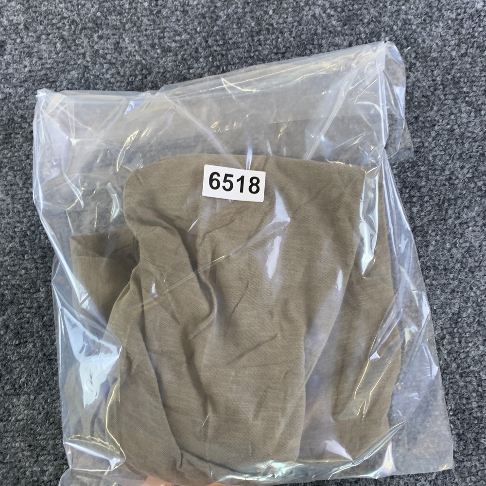 Caslon T-Shirt Dress Womens 2XS Khaki Cotton Ruched V-Neck Short Sleeve Casual - Picture 8 of 8